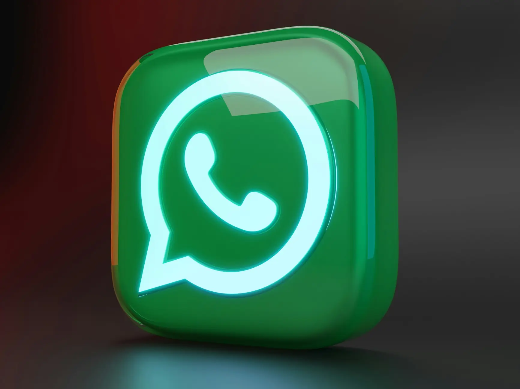 a green square button with a green whatsapp icon